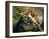 Crucifixion with God the Father and Saint Ignatius of Loyola-Francesco Fontebasso-Framed Giclee Print