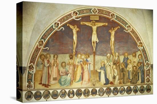 Crucifixion with Saints, by Giovanni Da Fiesole, known as Fra Angelico-null-Stretched Canvas