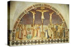 Crucifixion with Saints, by Giovanni Da Fiesole, known as Fra Angelico-null-Stretched Canvas