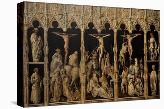 Crucifixion with Saints Coloman, Quirin, Castor and Chrysogonus, Ca. 1440-Gabriel Angler-Stretched Canvas