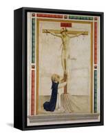 Crucifixion with St. Dominic-Fra Angelico-Framed Stretched Canvas