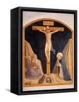 Crucifixion with the Virgin Mary and St. Dominic-Beato Angelico-Framed Stretched Canvas