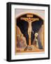 Crucifixion with the Virgin Mary and St. Dominic-Beato Angelico-Framed Art Print