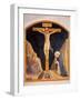 Crucifixion with the Virgin Mary and St. Dominic-Beato Angelico-Framed Art Print