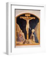 Crucifixion with the Virgin Mary and St. Dominic-Beato Angelico-Framed Art Print