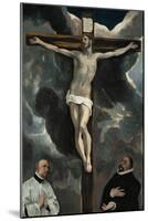 Crucifixion with Two Donors-El Greco-Mounted Giclee Print