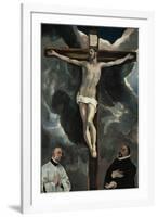 Crucifixion with Two Donors-El Greco-Framed Giclee Print