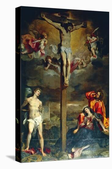 Crucifixion with Virgin and Saints, 1596-Federico Fiori Barocci-Stretched Canvas