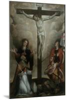 Crucifixion with Virgin and Sts. John, Apollinaris and Vitale-Francesco Longhi-Mounted Art Print