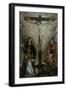 Crucifixion with Virgin and Sts. John, Apollinaris and Vitale-Francesco Longhi-Framed Art Print