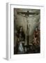 Crucifixion with Virgin and Sts. John, Apollinaris and Vitale-Francesco Longhi-Framed Art Print