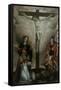 Crucifixion with Virgin and Sts. John, Apollinaris and Vitale-Francesco Longhi-Framed Stretched Canvas