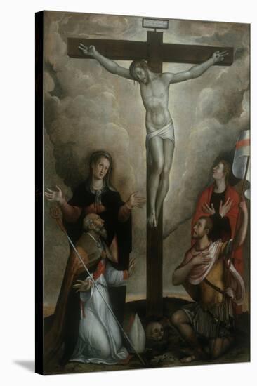 Crucifixion with Virgin and Sts. John, Apollinaris and Vitale-Francesco Longhi-Stretched Canvas