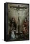Crucifixion with Virgin and Sts. John, Apollinaris and Vitale-Francesco Longhi-Framed Stretched Canvas