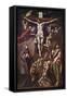 Crucifixion with Virgin, Magdalene, St. John and Angels-El Greco-Framed Stretched Canvas