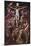 Crucifixion with Virgin, Magdalene, St. John and Angels-El Greco-Mounted Giclee Print