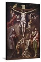 Crucifixion with Virgin, Magdalene, St. John and Angels-El Greco-Stretched Canvas