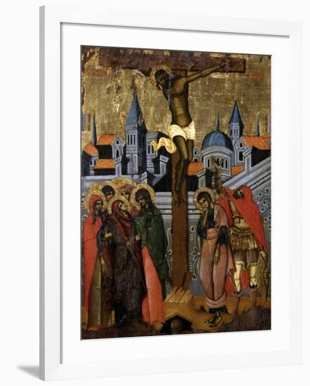 Crucifixion-Kostantin Shpataraku-Framed Art Print