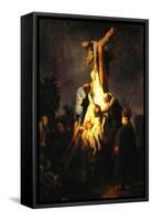 Crucifixion-Rembrandt van Rijn-Framed Stretched Canvas