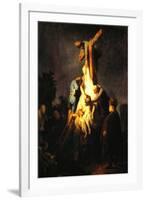 Crucifixion-Rembrandt van Rijn-Framed Art Print