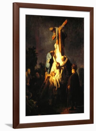 Crucifixion-Rembrandt van Rijn-Framed Art Print