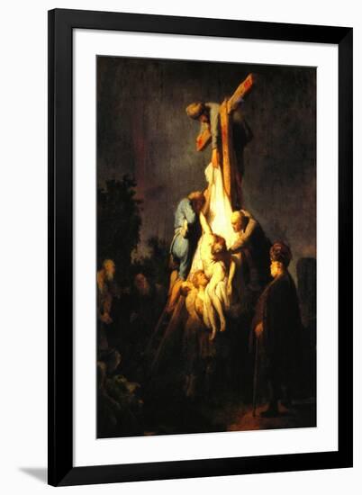 Crucifixion-Rembrandt van Rijn-Framed Art Print