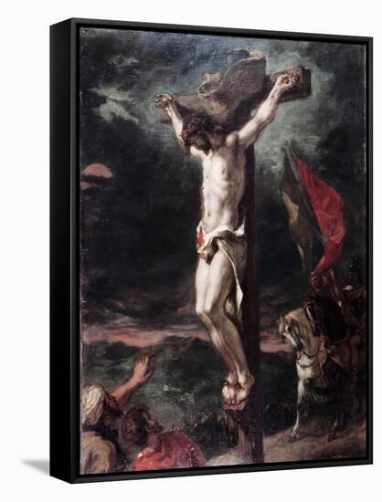 Crucifixion-Eugene Delacroix-Framed Stretched Canvas