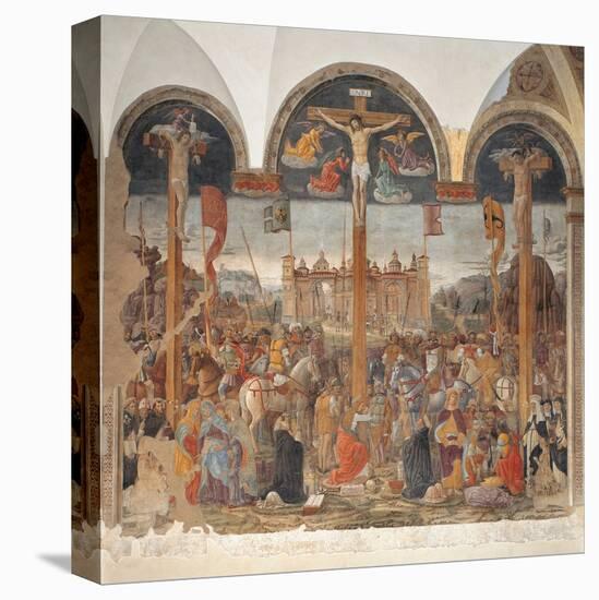 Crucifixion-Giovanni Donato da Montorfano-Stretched Canvas
