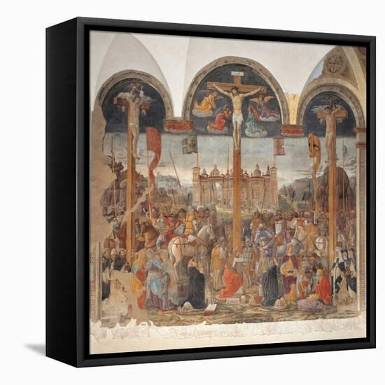 Crucifixion-Giovanni Donato da Montorfano-Framed Stretched Canvas