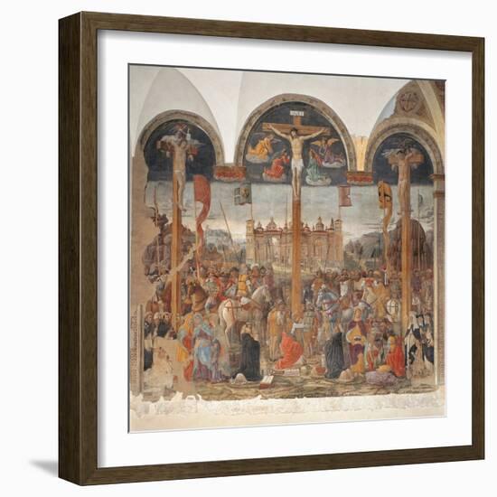 Crucifixion-Giovanni Donato da Montorfano-Framed Art Print