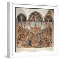 Crucifixion-Giovanni Donato da Montorfano-Framed Art Print