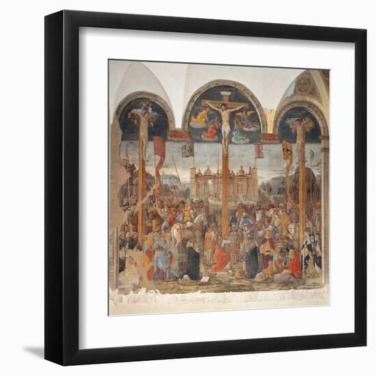 Crucifixion-Giovanni Donato da Montorfano-Framed Art Print