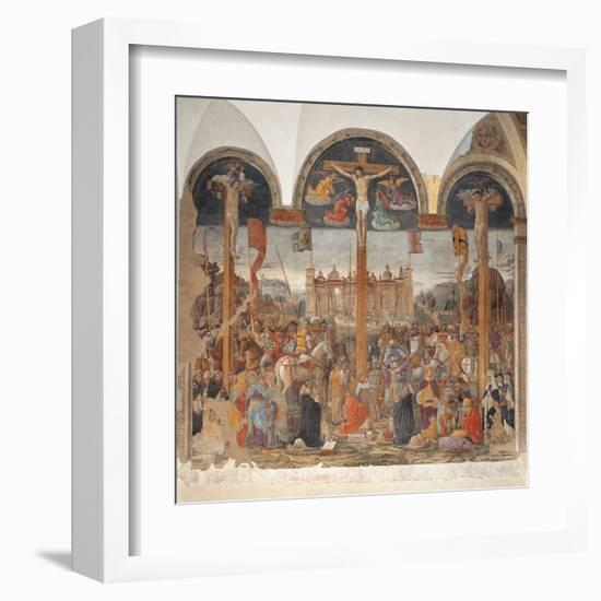Crucifixion-Giovanni Donato da Montorfano-Framed Art Print