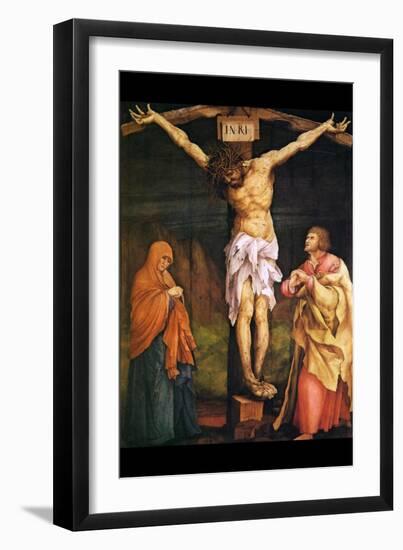 Crucifixion-Matthais Gruenwald-Framed Art Print