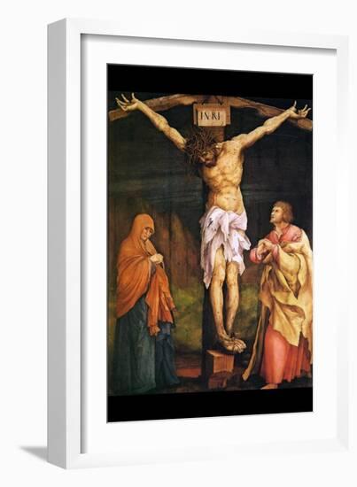 Crucifixion-Matthais Gruenwald-Framed Art Print