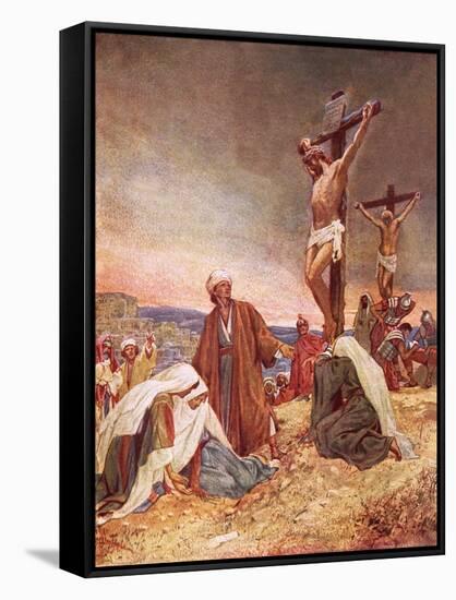 Crucifixion-William Brassey Hole-Framed Stretched Canvas