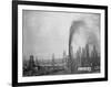 Crude Oil Gushing from Rig-null-Framed Photographic Print