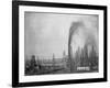 Crude Oil Gushing from Rig-null-Framed Photographic Print