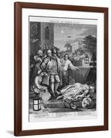 Cruelty in Perfection, from "The Four Stages of Cruelty", 1751-William Hogarth-Framed Giclee Print