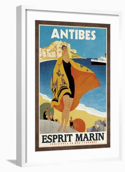 Cruise Antibes-Collection Caprice-Framed Art Print