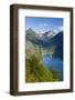 Cruise Boat in Geiranger Fjord-Doug Pearson-Framed Photographic Print