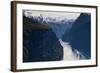 Cruise Boat on Fjord-Doug Pearson-Framed Photographic Print