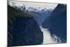 Cruise Boat on Fjord-Doug Pearson-Mounted Photographic Print