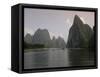 Cruise Boat on Li River Between Guilin and Yangshuo, Guilin, Guangxi Province, China-Angelo Cavalli-Framed Stretched Canvas
