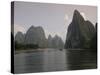 Cruise Boat on Li River Between Guilin and Yangshuo, Guilin, Guangxi Province, China-Angelo Cavalli-Stretched Canvas