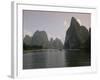 Cruise Boat on Li River Between Guilin and Yangshuo, Guilin, Guangxi Province, China-Angelo Cavalli-Framed Photographic Print