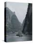 Cruise Boats Between Guilin and Yangshuo, Li River, Guangxi Province, China-Angelo Cavalli-Stretched Canvas