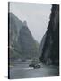 Cruise Boats Between Guilin and Yangshuo, Li River, Guangxi Province, China-Angelo Cavalli-Stretched Canvas