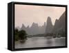 Cruise Boats on Li River Between Guilin and Yangshuo, Guilin, Guangxi Province, China-Angelo Cavalli-Framed Stretched Canvas