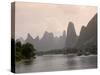 Cruise Boats on Li River Between Guilin and Yangshuo, Guilin, Guangxi Province, China-Angelo Cavalli-Stretched Canvas